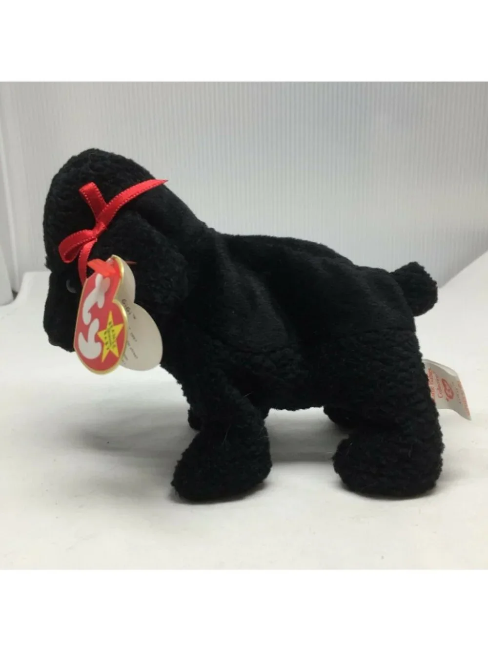 Ty Beanie Baby GiGi Dog Poodle Plush Stuffed Animal Retired W Tag April 7 1997